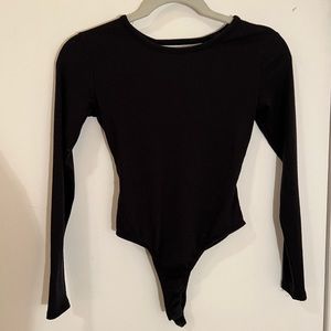 Backless Long Sleeve Bodysuit